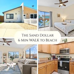 The Sand Dollar • King Bed • 6 Min Walk to Beach!
