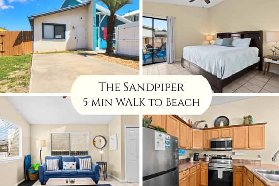 The Sandpiper • King Bed • 5 Min Walk to Beach! - Image 1