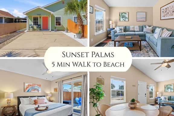 Sunset Palms • 2BR • 5 Min Walk to Beach! - Image 1