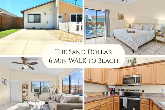 The Sand Dollar • King Bed • 6 Min Walk to Beach! - Image 1