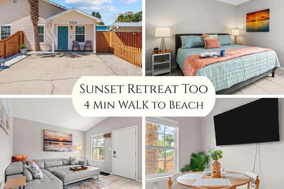 Sunset Retreat TOO • 2BR • 4 Min Walk to Beach! - Image 1