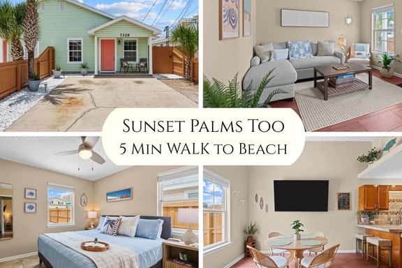 Sunset Palms Too • 2BR • 5 Min Walk to Beach! - Image 1