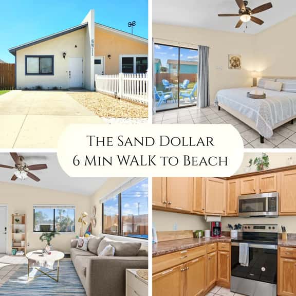The Sand Dollar • King Bed • 6 Min Walk to Beach! - Image 1