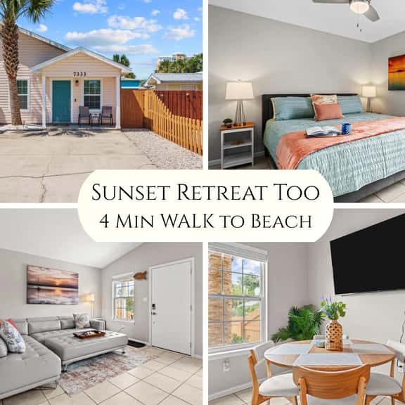 Sunset Retreat TOO • 2BR • 4 Min Walk to Beach! - Image 1